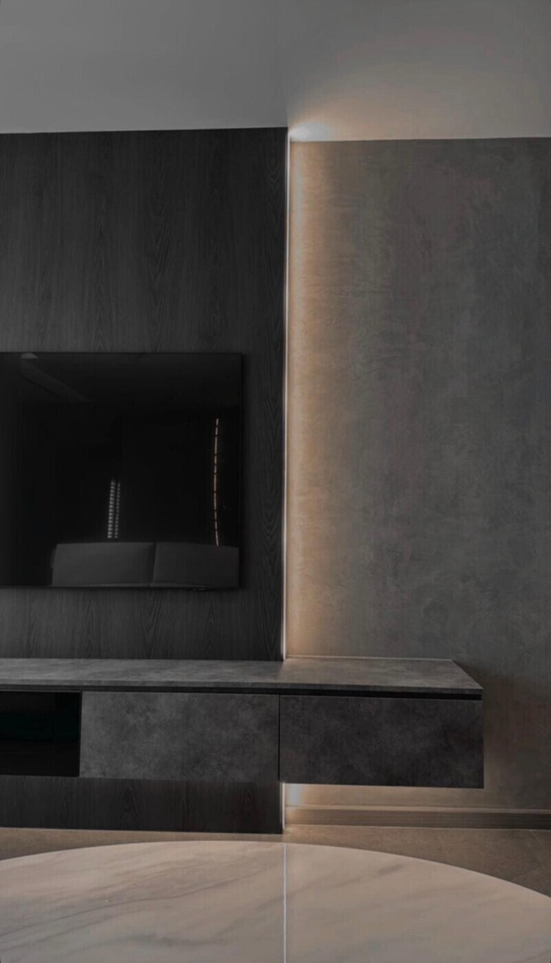 Joust Interior Design Studio - Black & White - Living - Resale HDB - $88,000