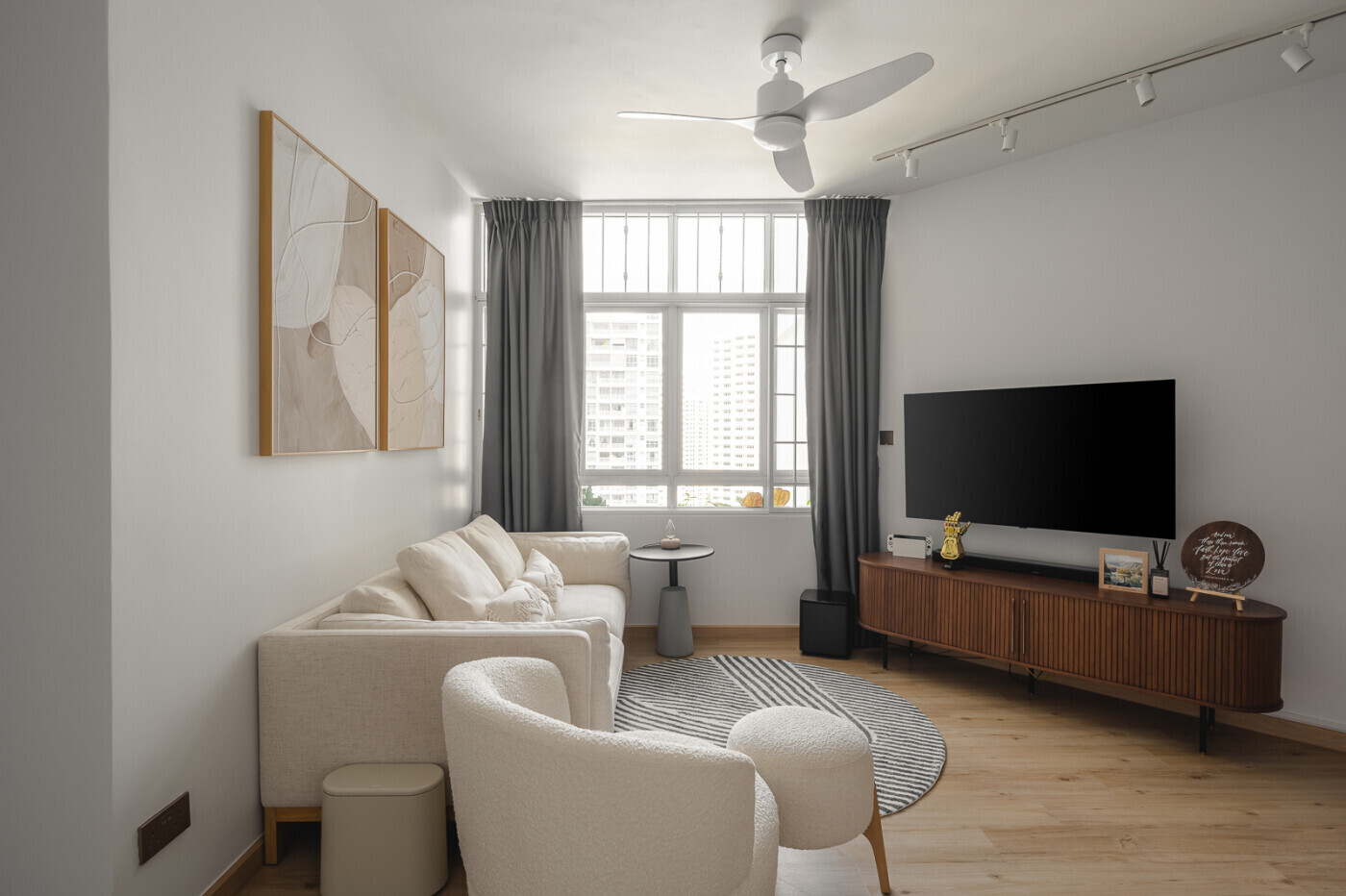 Ngieng Spatial Design - Minimalistic / Scandinavian - Living Room - Resale Condo - $67,000