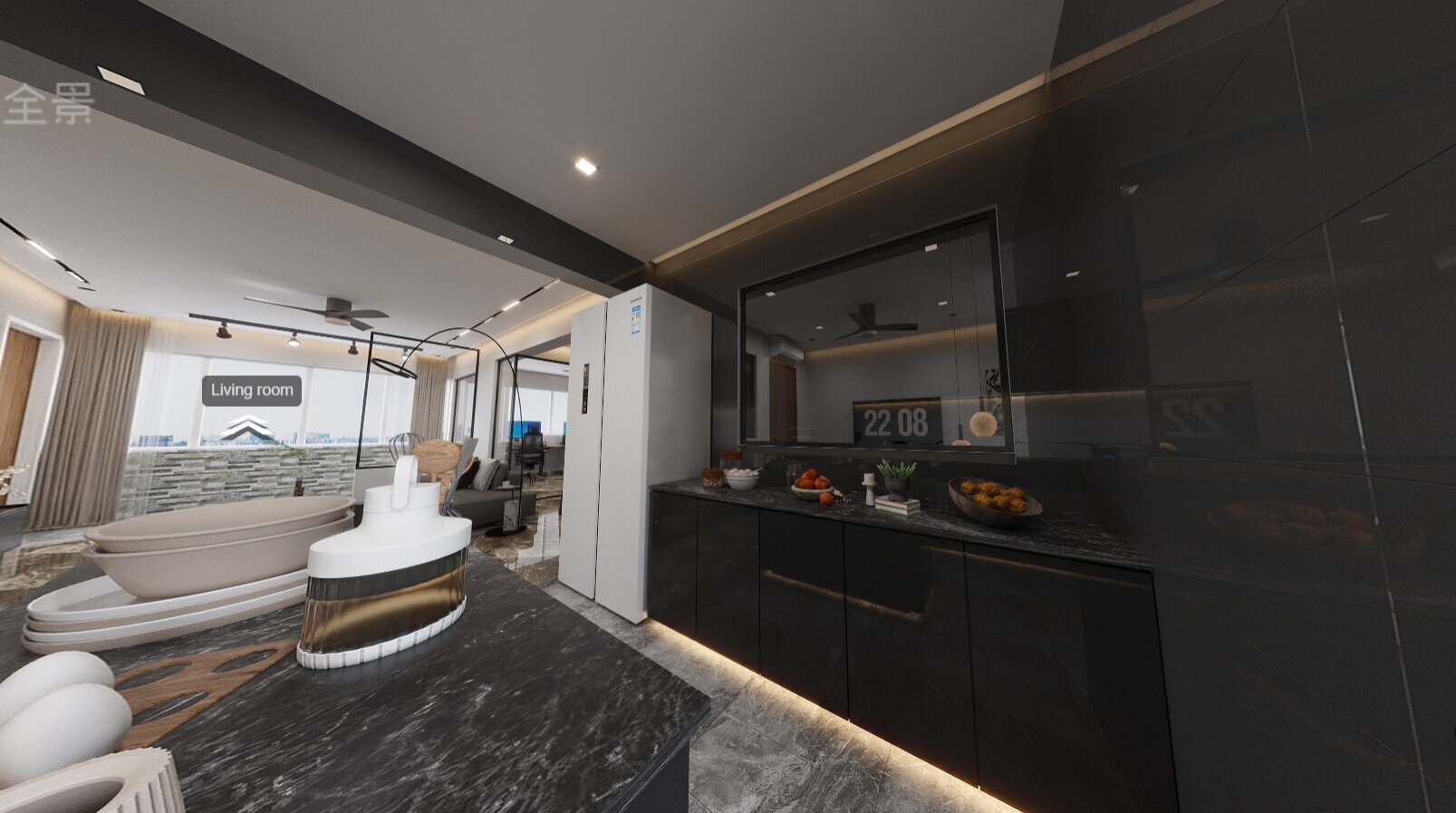 Xcepcion Studio - Luxury / Glamorous - Kitchen - Resale HDB - $73,000