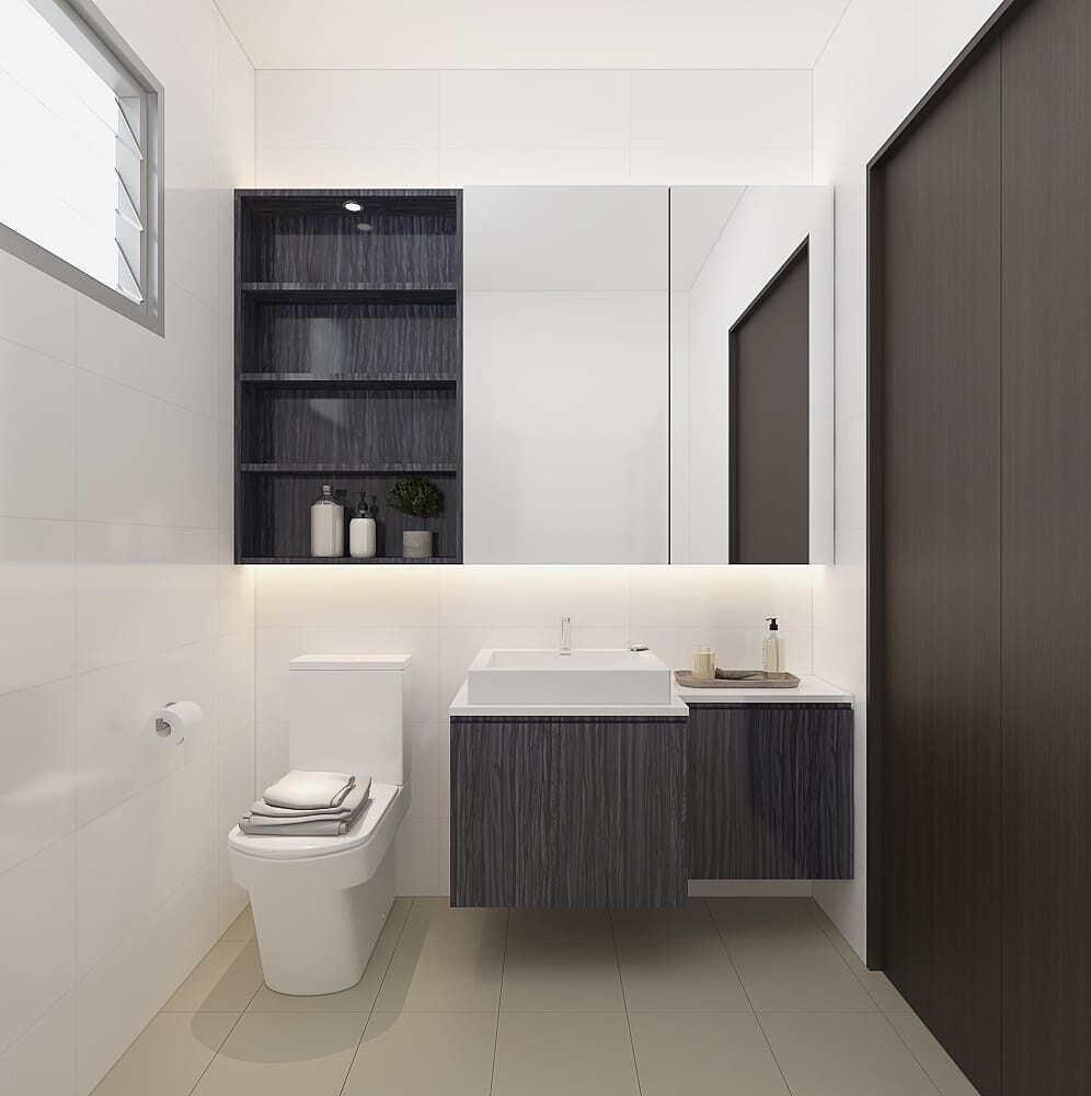 Supaspace Pte Ltd - Modern / Contemporary - Bathroom - New HDB - $55,000