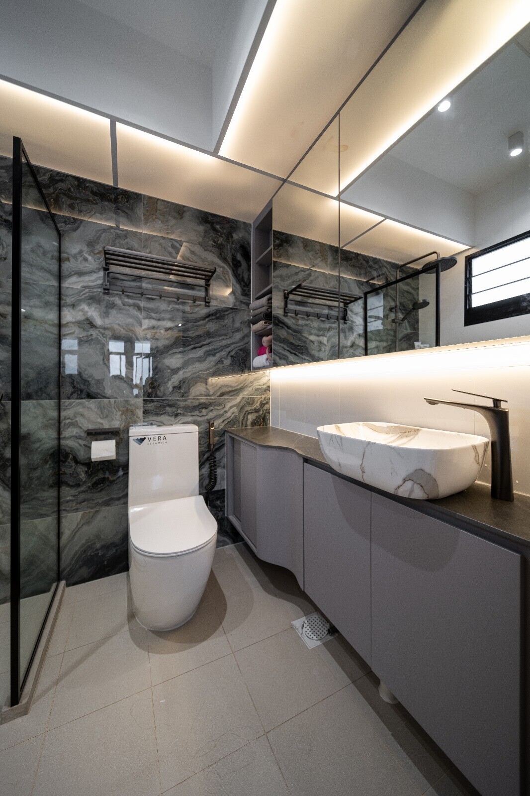 Ideal Haus - Modern / Contemporary - Master Bathroom - New HDB - $85,000