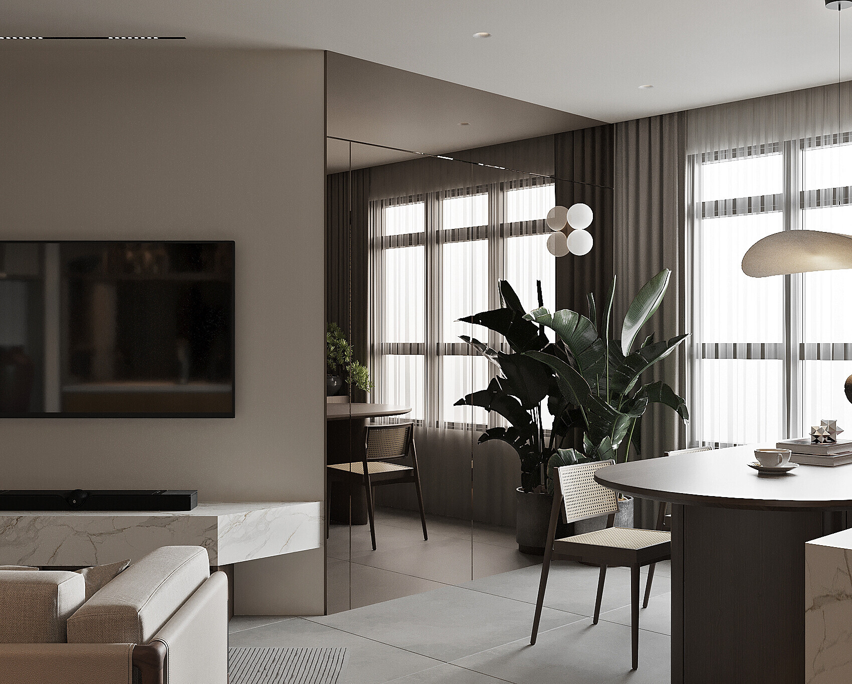 Saege - Modern / Contemporary - Living/Dining Room - New HDB - $150,000