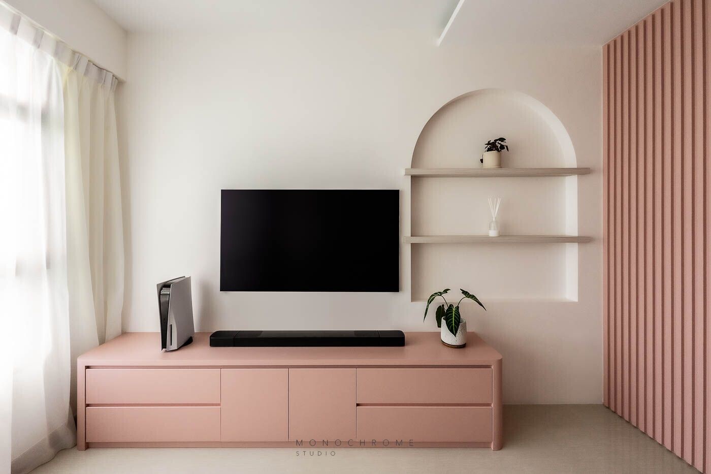 Monochrome Studio - Modern / Contemporary - Living Room - Resale HDB - $48,000