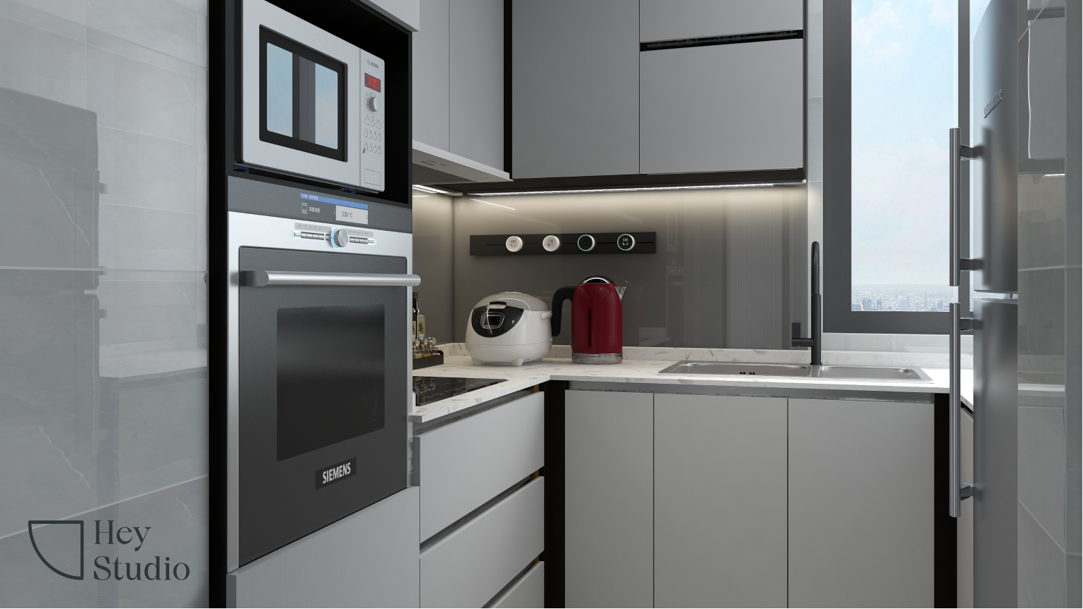 Hey Studio - Modern / Contemporary - Kitchen - Resale Condo - $50,000