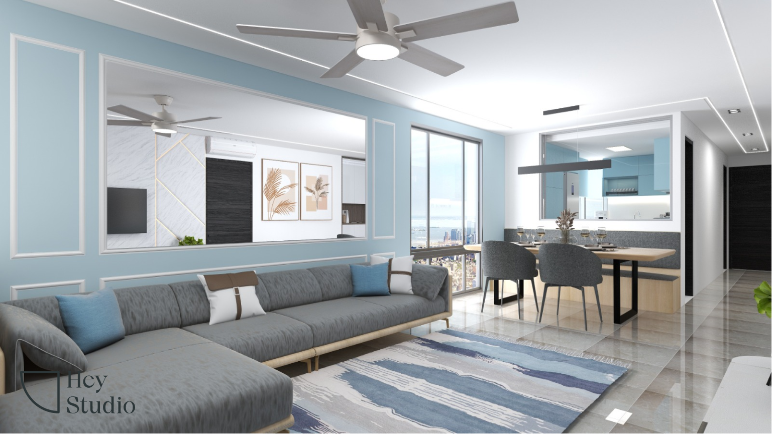 Hey Studio - Modern / Contemporary - Living Room - Resale Condo - $60,000