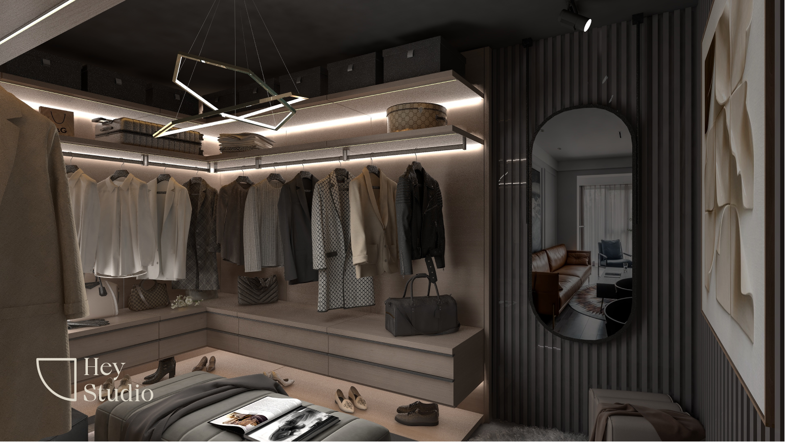 Hey Studio - Minimalistic / Scandinavian - Walk In Wardrobe - Resale HDB - $42,000