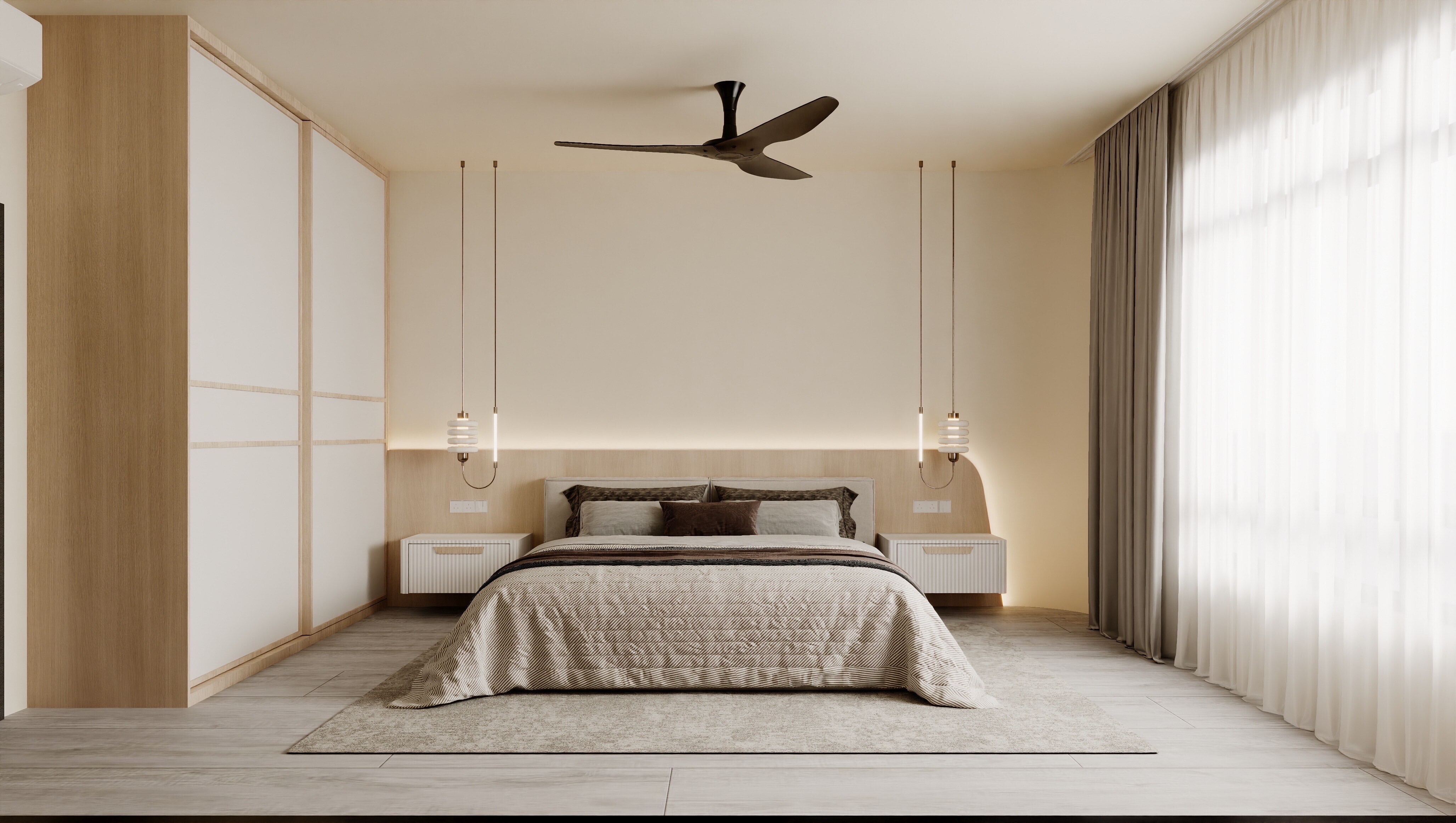 Goldensand Contracting & Furnishing - Minimalistic / Scandinavian - Bedroom - Resale Condo - $80,000
