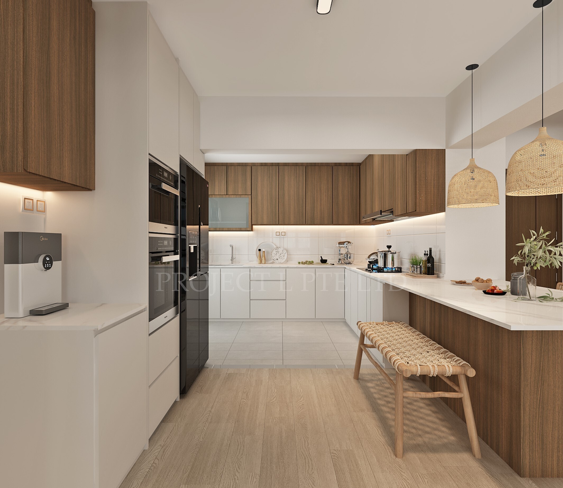 Xin Interior  - Minimalistic / Scandinavian - Kitchen - New HDB - $40,000