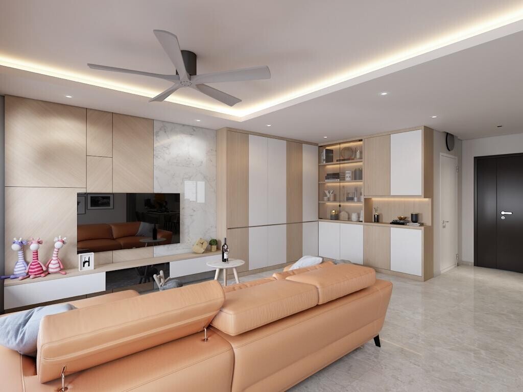 Ocean Enterprise Holdings  - Minimalistic / Scandinavian - Living Room - New HDB - $40,000