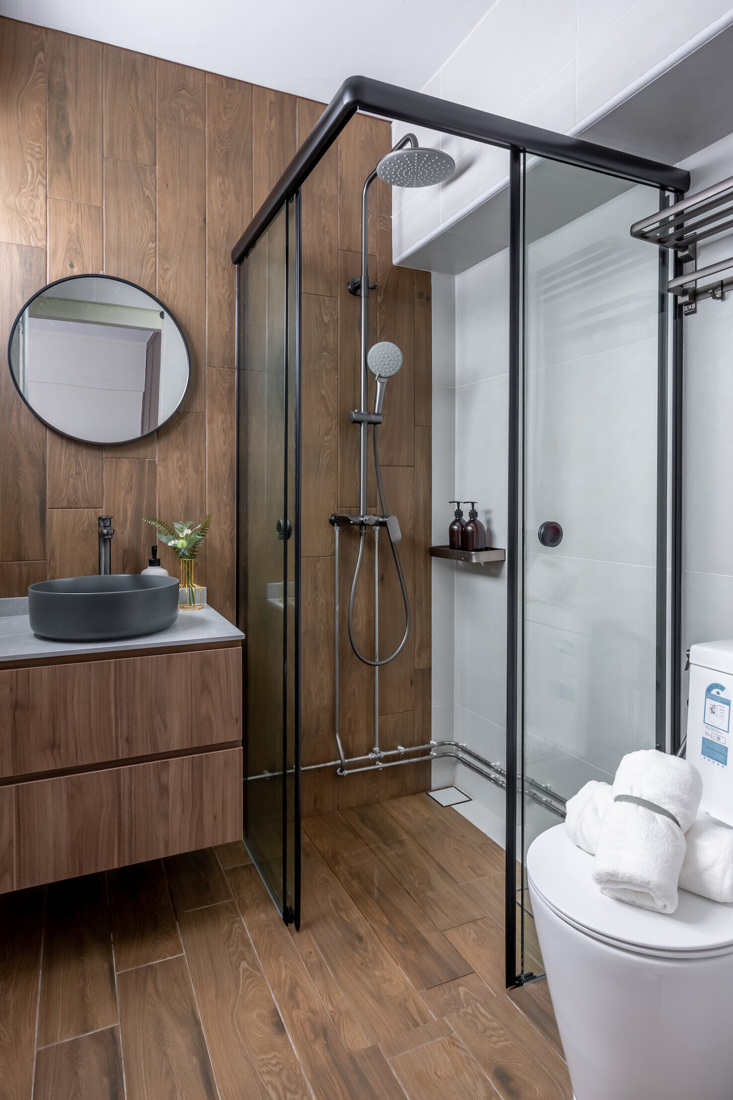 Xin Interior  - Minimalistic / Scandinavian - Master toilet - Resale HDB - $80,000