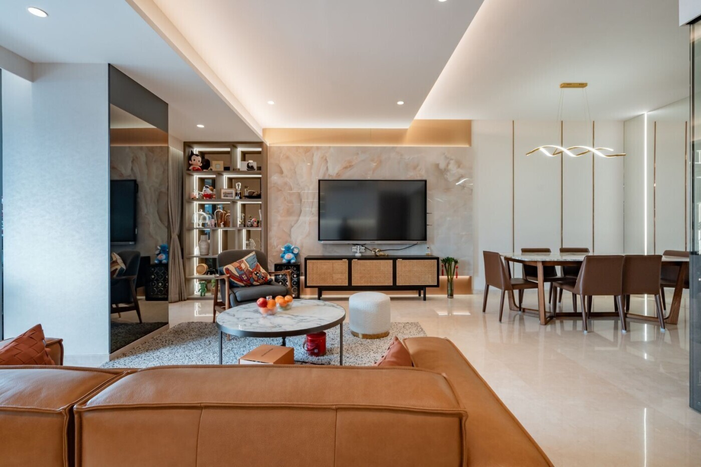 PJ Interior - Luxury / Glamorous - Living Room - New Condo - $100,000