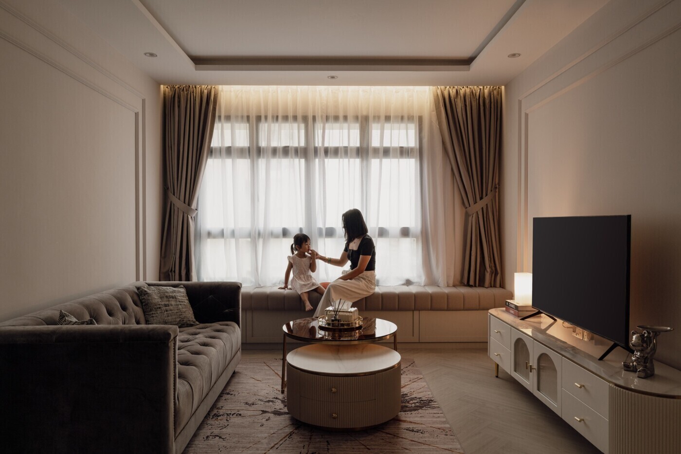 The Three Masons - Luxury / Glamorous - Living room - New HDB - $62,000