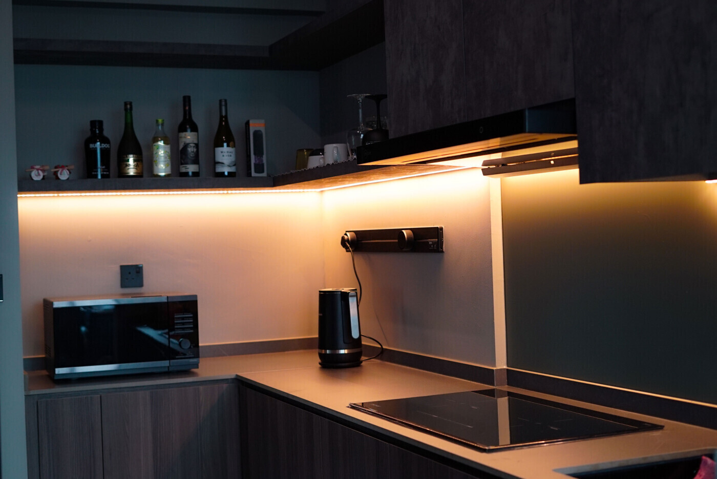 Concrete Concepts - Industrial / Raw - Kitchen area - Resale HDB - $40,000