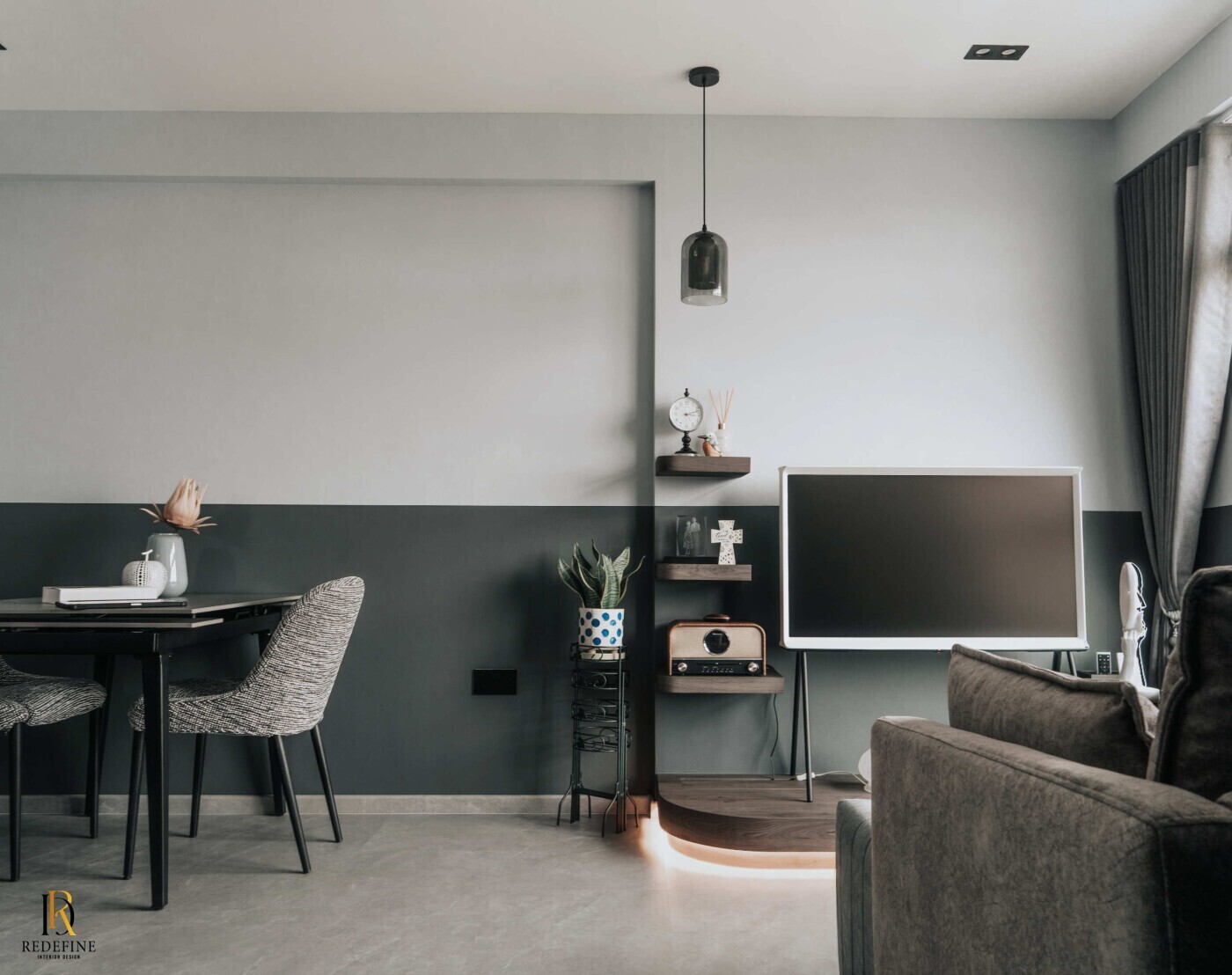 Redefine Interior Design - Modern / Contemporary - Living Room - Resale HDB - $35,000
