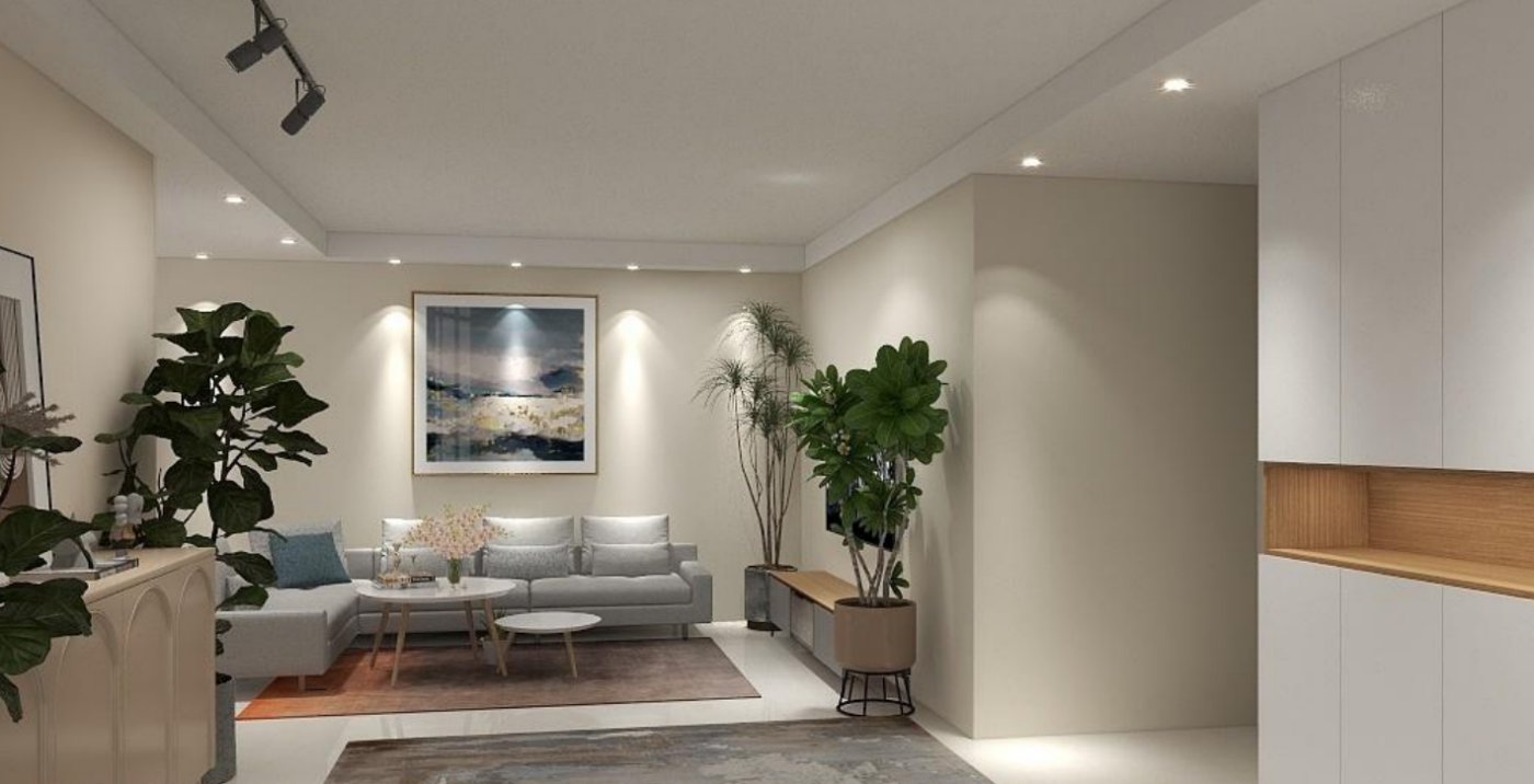Supaspace Pte Ltd - Minimalistic / Scandinavian - Living Room - Resale HDB - $45,000