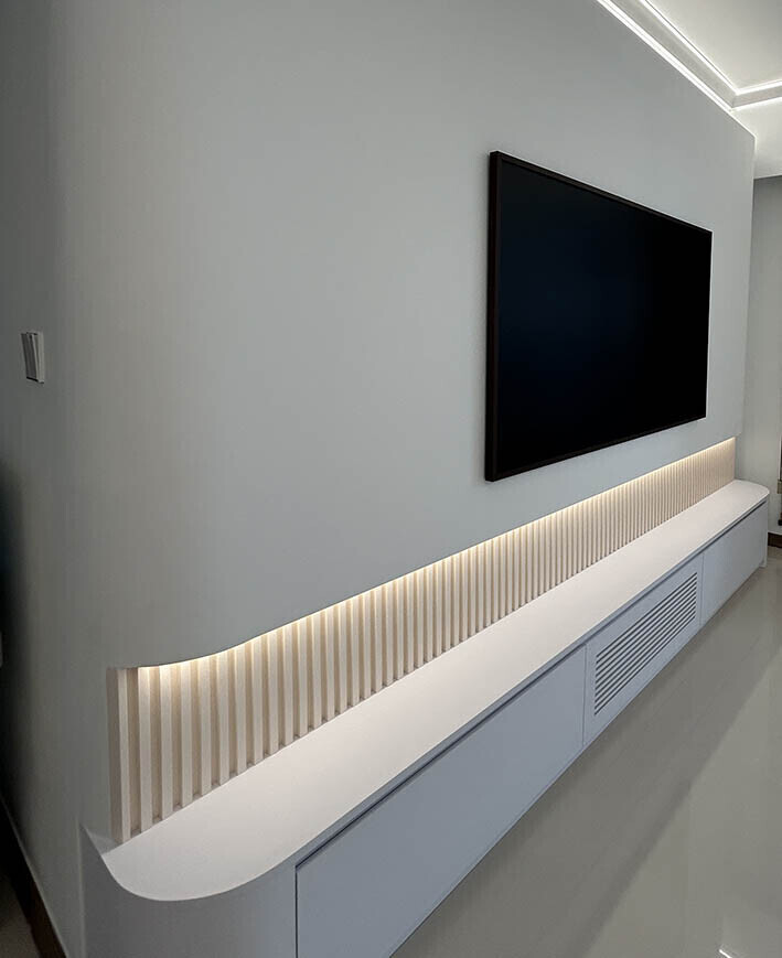 D'Initial Concept - Minimalistic / Scandinavian - Living Room - New HDB - $42,000