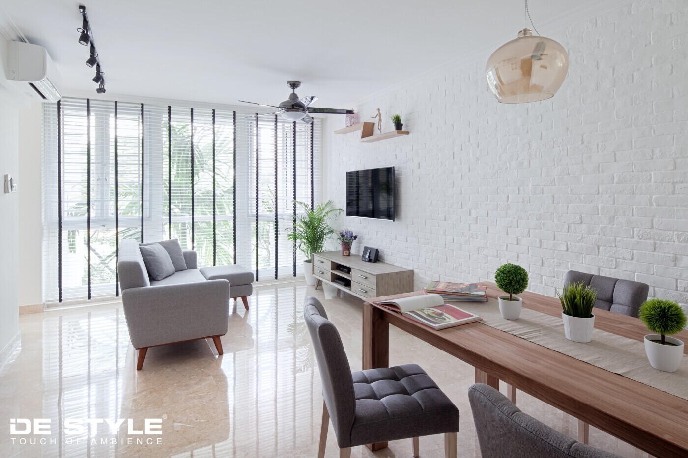 De Style Interior - Minimalistic / Scandinavian - Dining, Living - Resale Condo - $50,000
