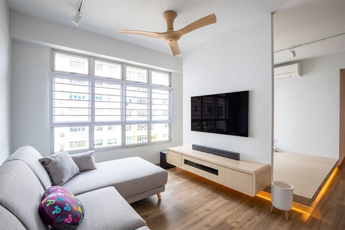2 Bears Design - Minimalistic / Scandinavian - Living Room - Resale HDB - $47,000