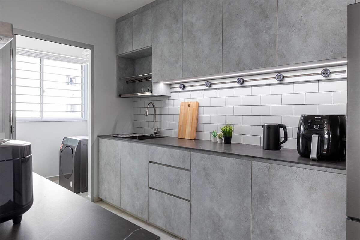 Buildwerkz Builders - Minimalistic / Scandinavian - Kitchen - Resale HDB - $47,000