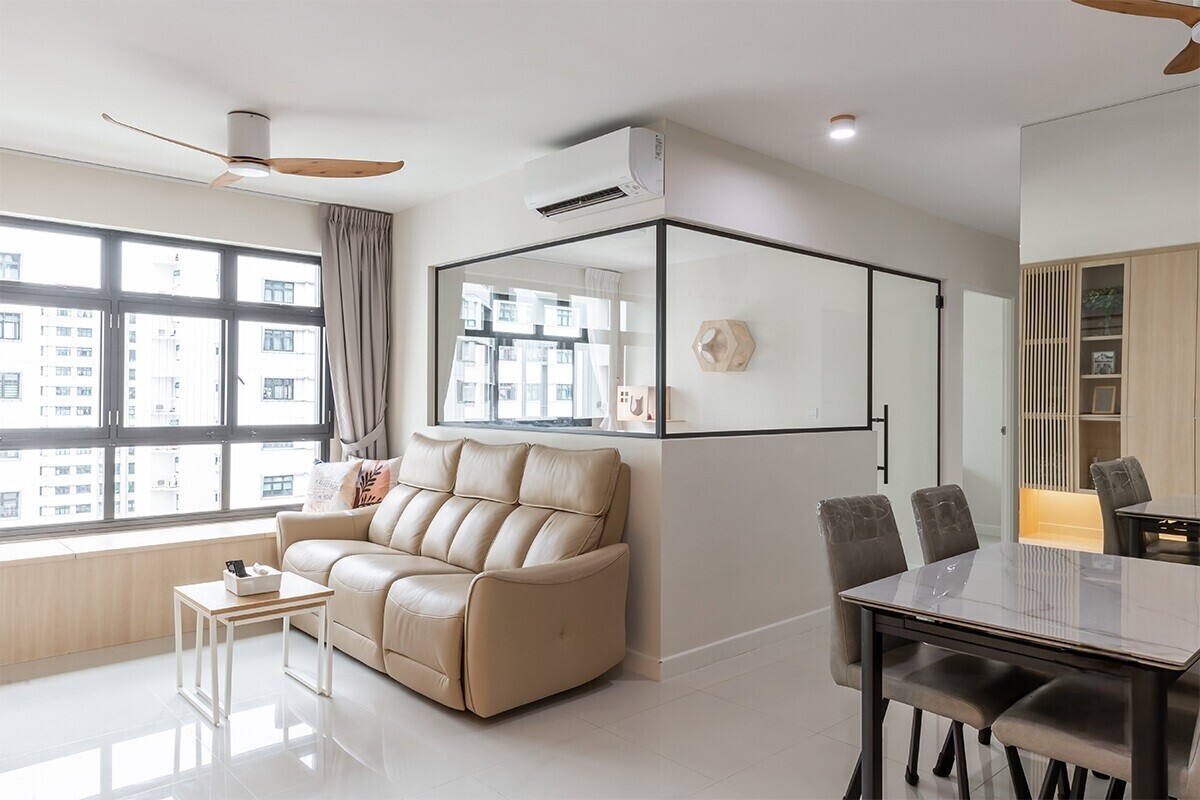 Goldensand Contracting & Furnishing - Minimalistic / Scandinavian - Living Room, Dining Room - Resale HDB - $47,000
