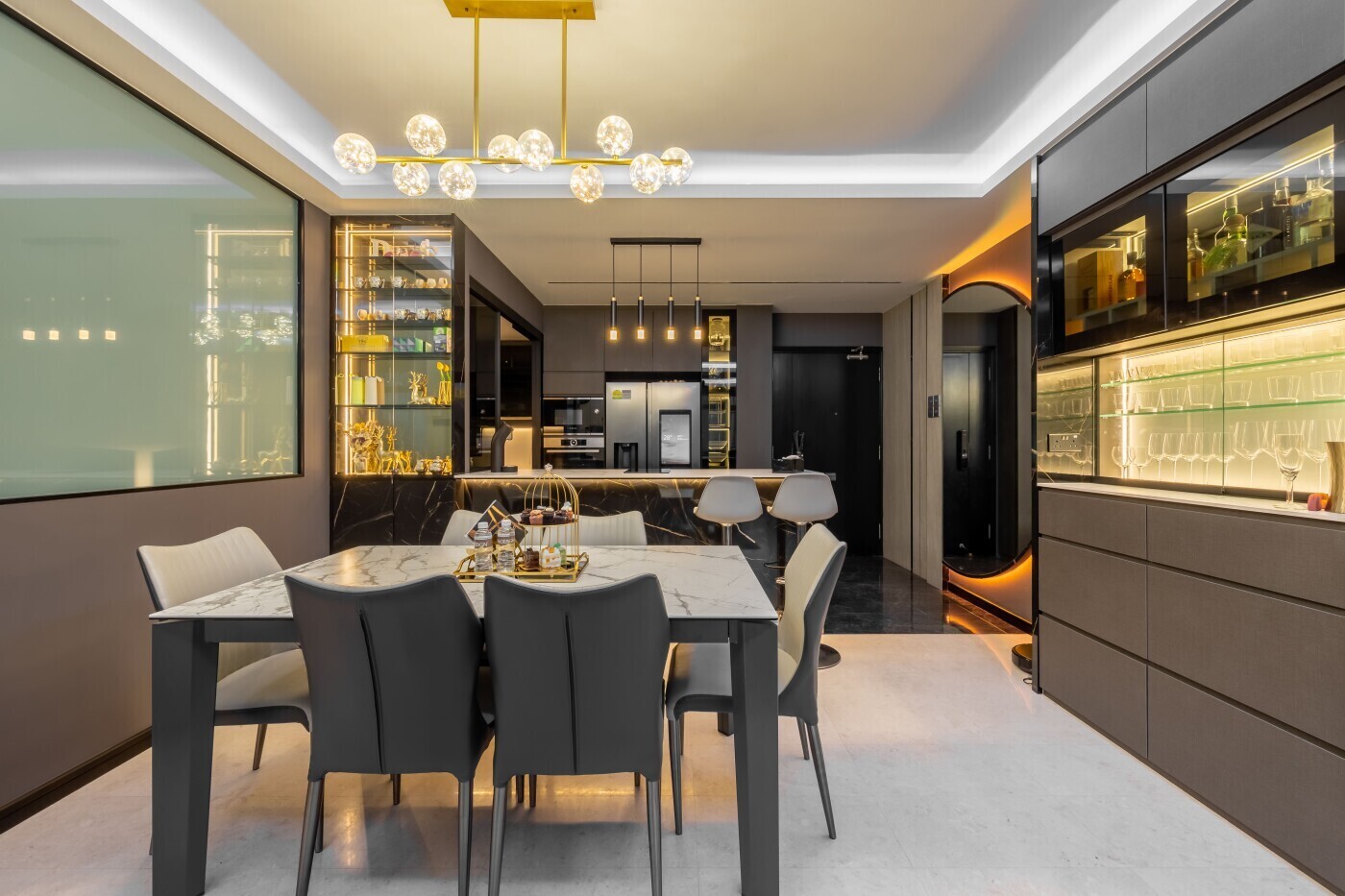 MyDESiGN Interiors - Luxury / Glamorous - Dining Area - Resale Condo - $85,000